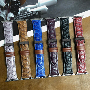 Leather Apple Watch Band - 8 Color Options 38mm - 49mm