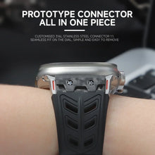 Load image into Gallery viewer, Fluoro rubber Folding Buckle Strap for Apple Watch Watch Band - 14 Colors

