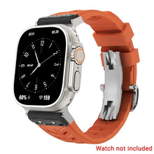 Load image into Gallery viewer, Fluoro rubber Folding Buckle Strap for Apple Watch Watch Band - 14 Colors
