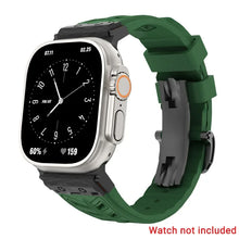 Load image into Gallery viewer, Fluoro rubber Folding Buckle Strap for Apple Watch Watch Band - 14 Colors
