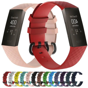 Silicone Band For Charge 3 & 4 - 13 color options Axios Bands