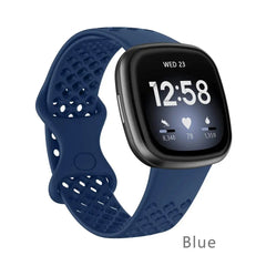 Silicone Breathable Sport Band For Fitbit Versa 3 - 10 Color Options - 