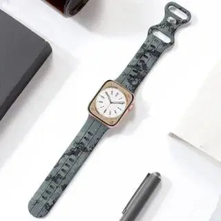 Silicone Camouflage Apple Watch Band - 10 Color Options 38mm - 49mm Axios Bands