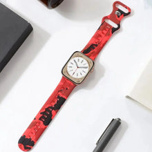 Load image into Gallery viewer, Silicone Camouflage Apple Watch Band - 10 Color Options 38mm - 49mm Axios Bands
