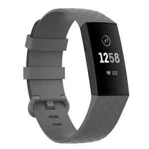 Silicone Fitbit Band For Charge 3 & 4 - 19 color options Axios Bands