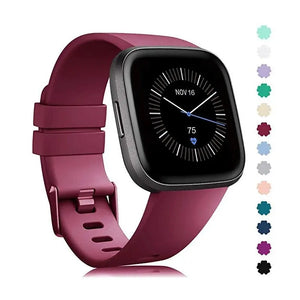 Silicone Fitbit Band For Versa, Versa 2, Versa Lite - 13 color options Axios Bands