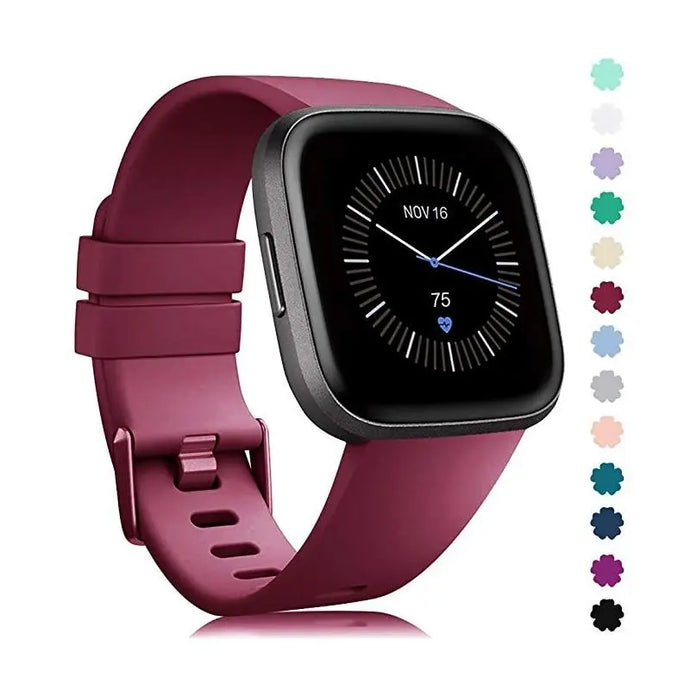 Silicone Fitbit Band For Versa, Versa 2, Versa Lite - 13 color options Axios Bands