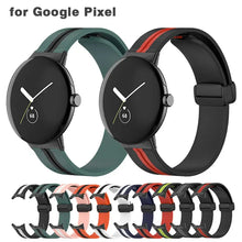 Load image into Gallery viewer, Silicone Magnetic Buckle Strap for Google Pixel Watch - 10 Colors Axios Bands
