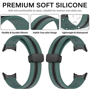 Silicone Magnetic Buckle Strap for Google Pixel Watch - 10 Colors Axios Bands