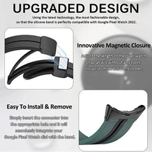 Load image into Gallery viewer, Silicone Magnetic Buckle Strap for Google Pixel Watch - 10 Colors Axios Bands
