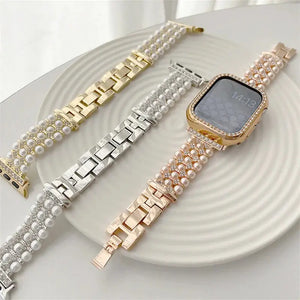 Sleek Metal Pearl Strap for Apple Watch Band - 4 Colors Axios Bands