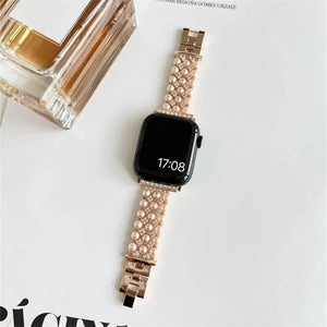 Sleek Metal Pearl Strap for Apple Watch Band - 4 Colors Axios Bands