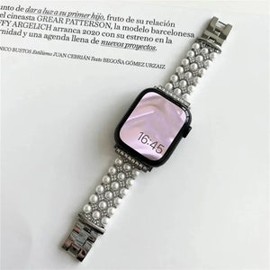 Sleek Metal Pearl Strap for Apple Watch Band - 4 Colors Axios Bands
