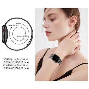 Sleek and Durable Premium Stainless Steel Strap for Apple Watch Band 38mm to 45mm - 10 colors Axios Bands