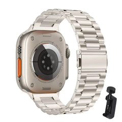 Sleek and Durable Premium Stainless Steel Strap for Apple Watch Band 38mm to 45mm - 10 colors - 