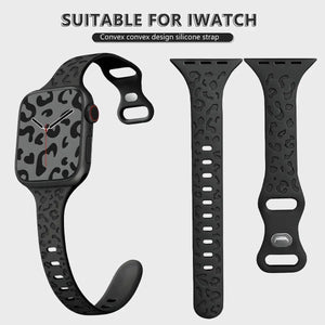 Slim Leopard Engraved Strap for Apple Watch Band - 19 Colors Axios Bands