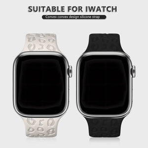 Slim Leopard Engraved Strap for Apple Watch Band - 19 Colors Axios Bands
