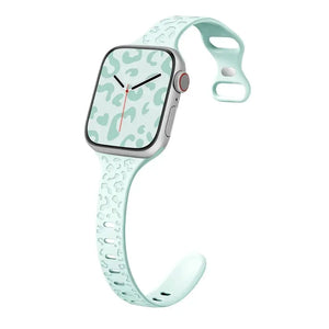 Slim Leopard Engraved Strap for Apple Watch Band - 19 Colors Axios Bands