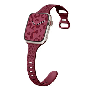 Slim Leopard Engraved Strap for Apple Watch Band - 19 Colors Axios Bands