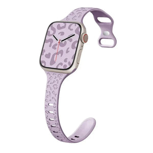 Slim Leopard Engraved Strap for Apple Watch Band - 19 Colors Axios Bands