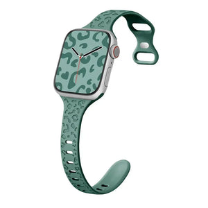 Slim Leopard Engraved Strap for Apple Watch Band - 19 Colors Axios Bands