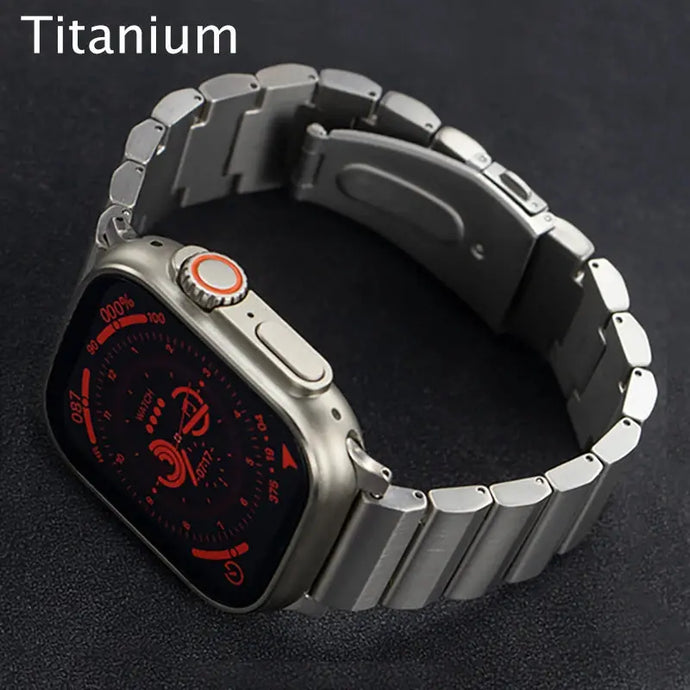 Solid Titanium Strap for Apple Watch Band - 4 Colors Axios Bands