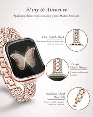 Sparkling Rhinestone Chain Strap for Apple Watch Band - 5 Colors - 