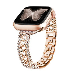 Sparkling Rhinestone Chain Strap for Apple Watch Band - 5 Colors - 
