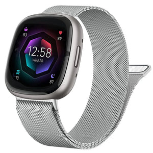 Stainless Steel  Magnetic Metal Fitbit for Versa, Versa Lite, Versa 2, Versa 3, Versa 4, and Versa Sense - 7 color options Axios Bands