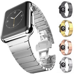 Stainless Steel Metal Apple Watch Bands - 4 color options 38mm - 49mm - 