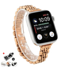 Load image into Gallery viewer, Stainless Steel Metal Apple Watch Bands - 6 color options 38mm - 49mm Axios Bands
