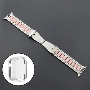 Stainless Steel Metal Apple Watch Bands + CASE - 15 color options 38mm - 45mm Axios Bands