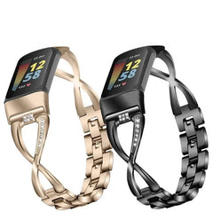 Stainless Steel Metal Fitbit Band For Charge 5 & 6 - 5 color options - 