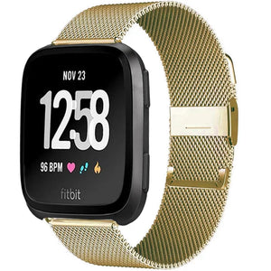 Stainless Steel Metal Fitbit Band For Versa, Versa 2, Versa Lite - 7 color options Axios Bands