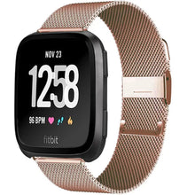 Load image into Gallery viewer, Stainless Steel Metal Fitbit Band For Versa, Versa 2, Versa Lite - 7 color options Axios Bands
