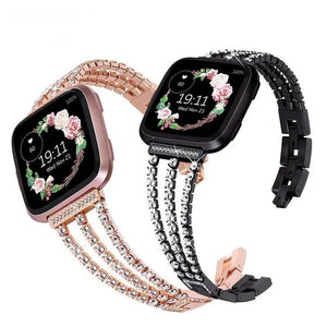 Stainless Steel Metal For Fitbit For Versa, Versa 2, Versa Lite - 3 color options Axios Bands