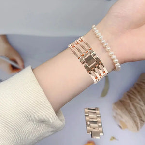 Stylish Lady Metal Bracelet for Apple Watch Band - 5 Colors Axios Bands