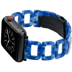 Stylish Transparent Resin Strap for Apple Watch Band - 9 Colors - 