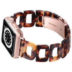Stylish Transparent Resin Strap for Apple Watch Band - 9 Colors - 