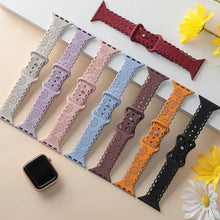 Load image into Gallery viewer, Sunflower Engraved Silicone Strap for Apple Watch Band - 11 Colors Axios Bands
