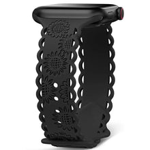 Load image into Gallery viewer, Sunflower Engraved Silicone Strap for Apple Watch Band - 11 Colors Axios Bands
