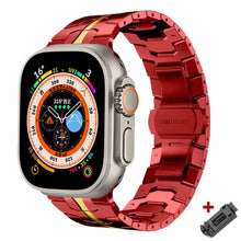 Load image into Gallery viewer, Titanium Steel Metal Apple Watch Bands - 14 color options 42mm - 49mm Axios Bands
