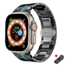 Load image into Gallery viewer, Titanium Steel Metal Apple Watch Bands - 14 color options 42mm - 49mm Axios Bands
