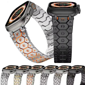 Titanium Steel Metal Apple Watch Bands - 12 styles 42mm - 49mm Axios Bands