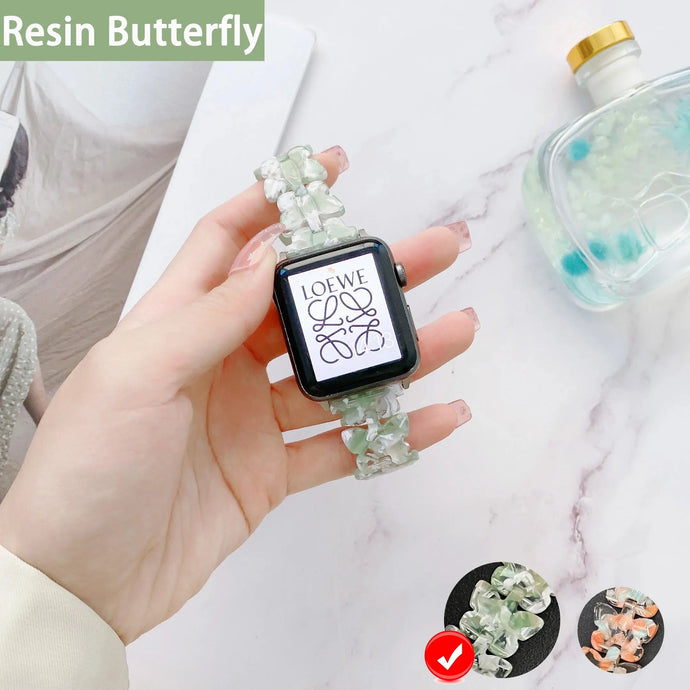 Transparent Resin Strap for Apple Watch Band 38mm to 45mm - 2 Colors Axios Bands
