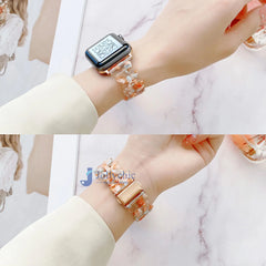 Transparent Resin Strap for Apple Watch Band 38mm to 45mm - 2 Colors - 