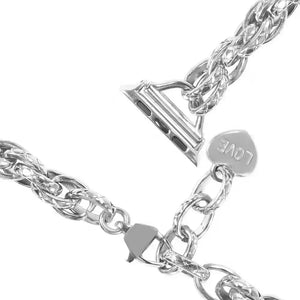 Women Charm Metal Link Strap for Apple Watch Band Axios Bands