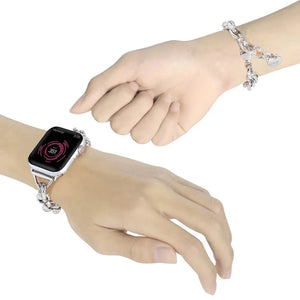 Women Charm Metal Link Strap for Apple Watch Band Axios Bands