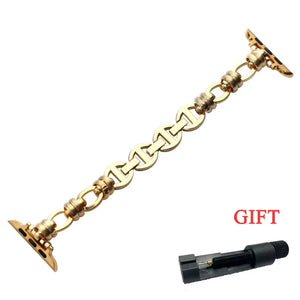 Women Charm Metal Link Strap for Apple Watch Band Axios Bands