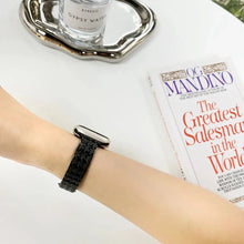 Load image into Gallery viewer, Women’s  Gold Leather &amp; Metal Bracelet For Apple Watch Band - 8 Colors Axios Bands
